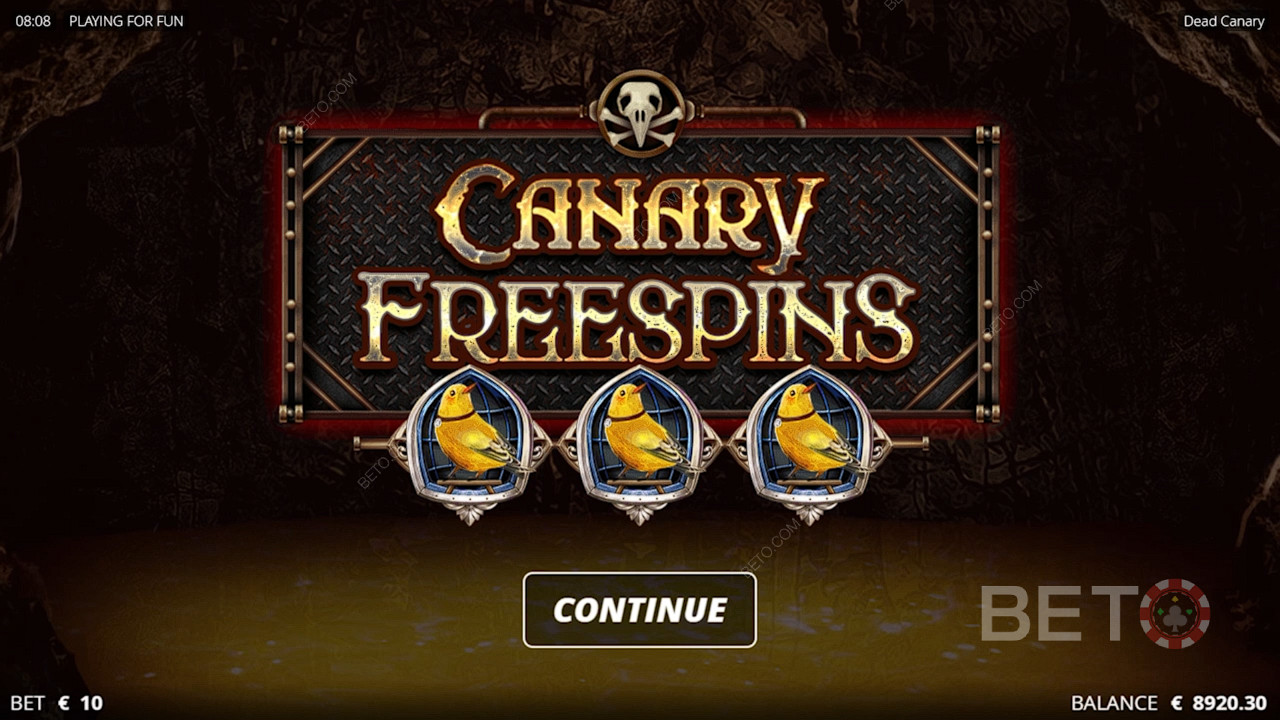 Nejsilnějším prvkem této kasinové hry je Canary Free Spins.