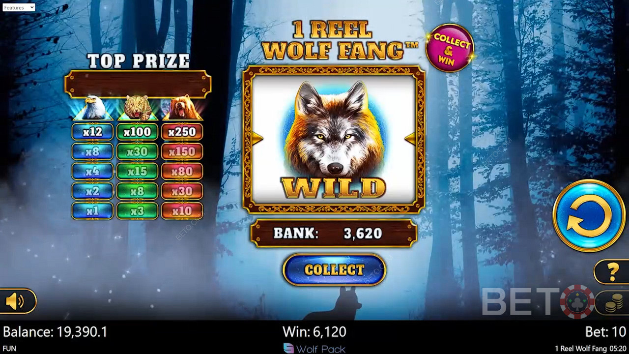 1 Reel Wolf Fang Hrát Zdarma