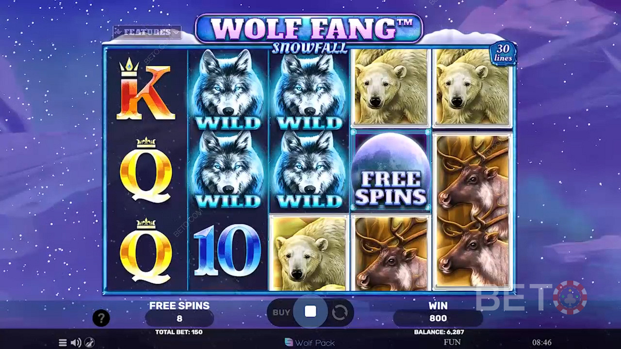 Wolf Fang Snowfall Hrát Zdarma