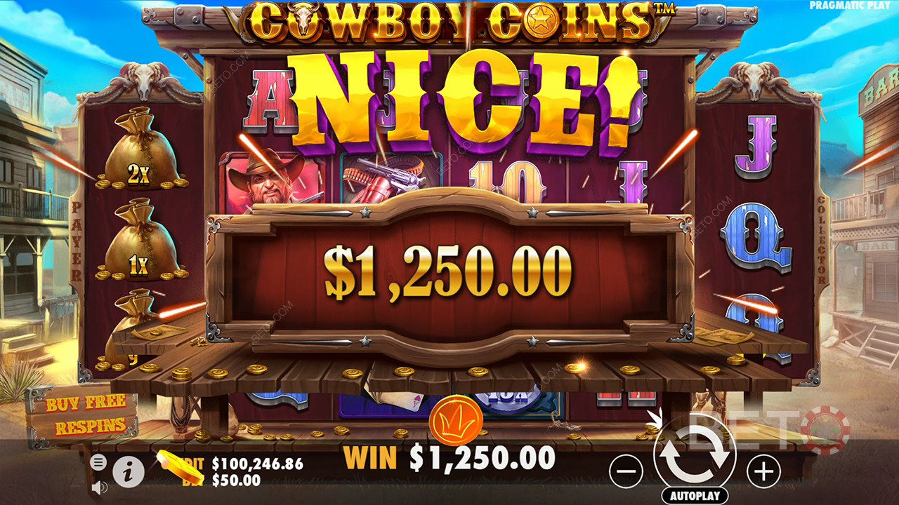 Vyhrajte 30 000x svou sázku ve video automatu Cowboy Coins!