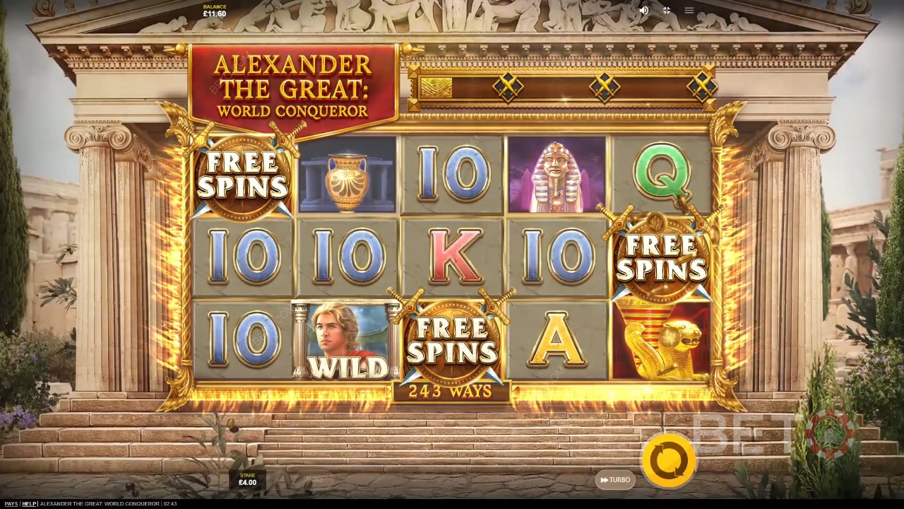Alexander Veliký Dobyvatel světa Recenze podle BETO Slots