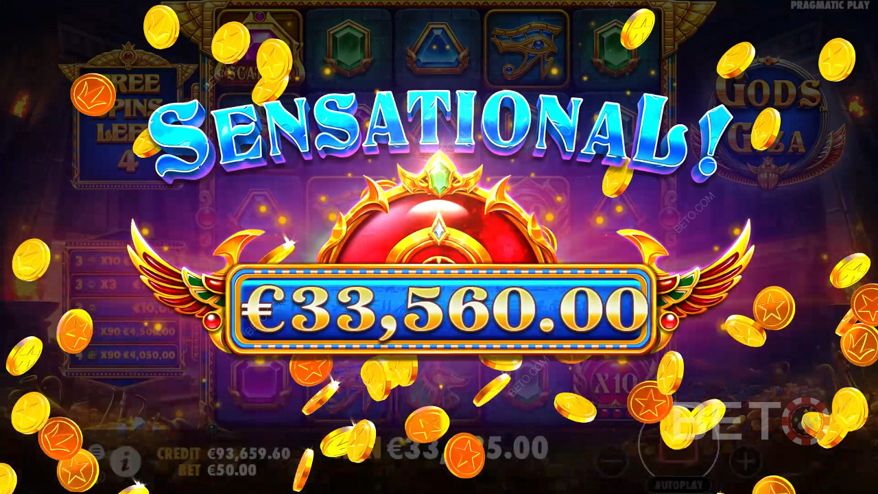 Vyhrajte 5 000x svou sázku ve výherním automatu Gods of Giza!