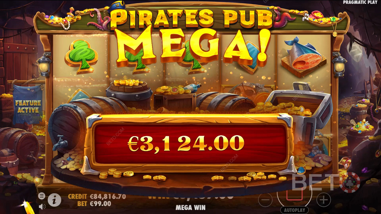 Vyhrajte 5 000x svou sázku ve video automatu Pirates Pub!