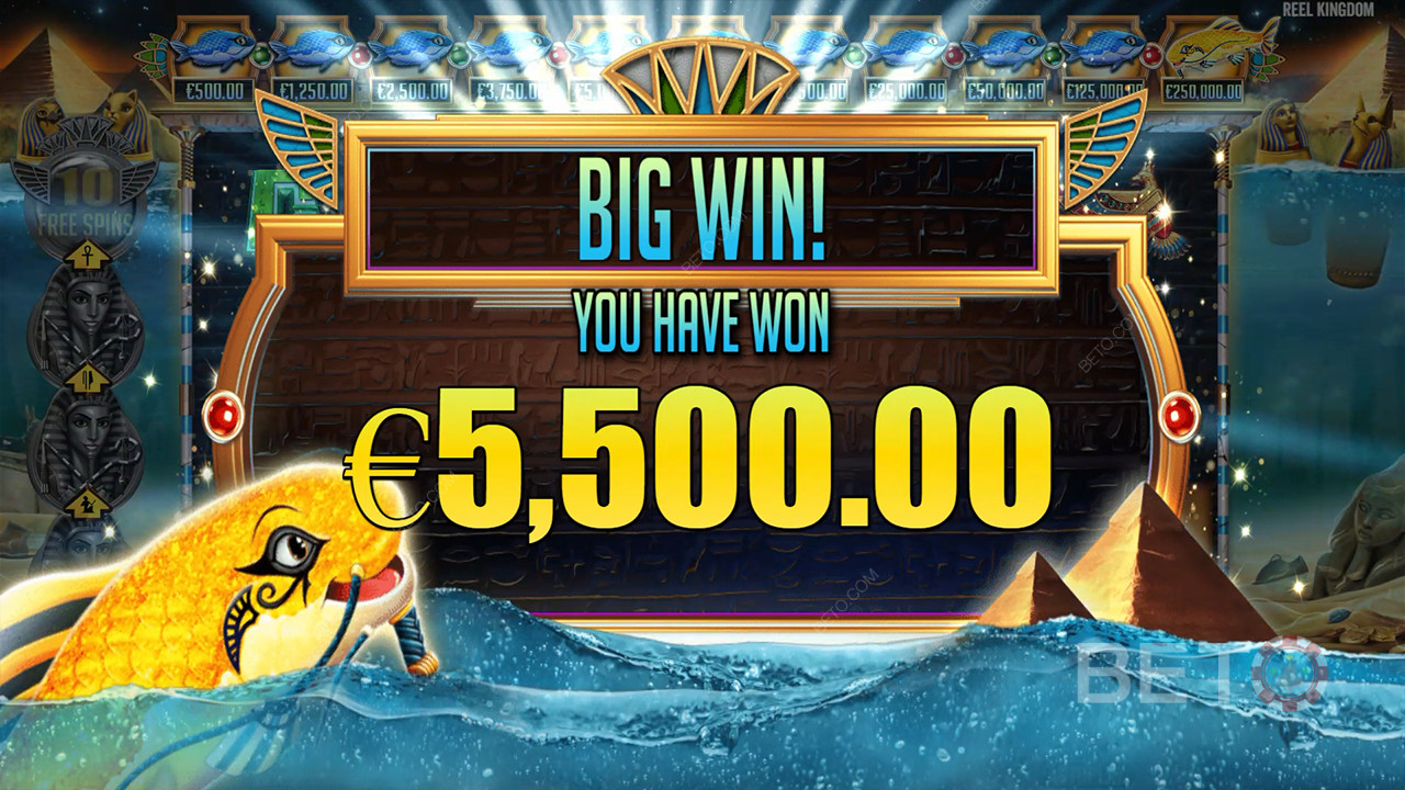 Vyhrajte 10 000x svou sázku ve hře Fish Eye Slot Online!