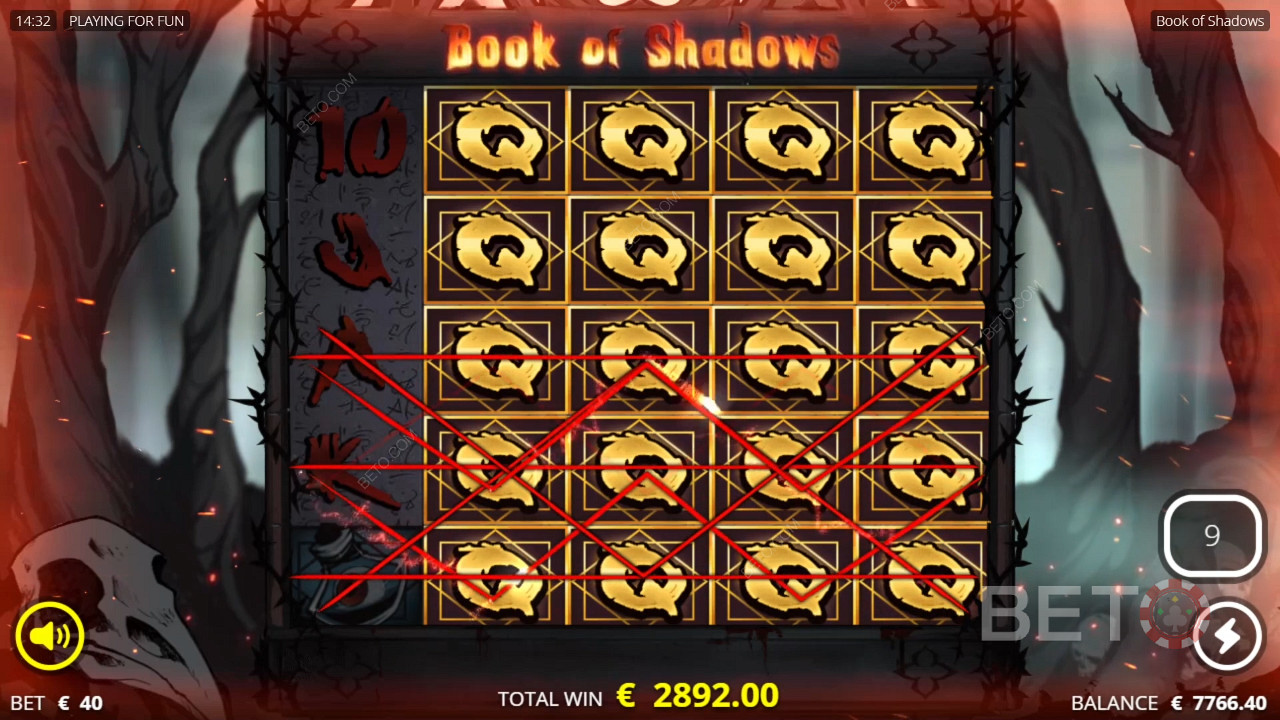 Speciální rozšiřující symboly udělují šílené výhry v bonusové hře Free Spins.