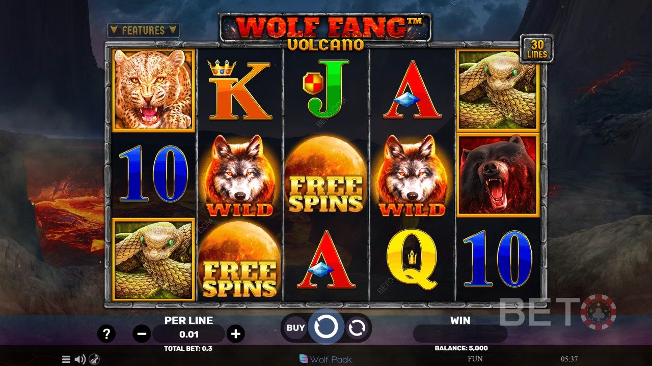 Wolf Fang - Volcano Recenze podle BETO Slots
