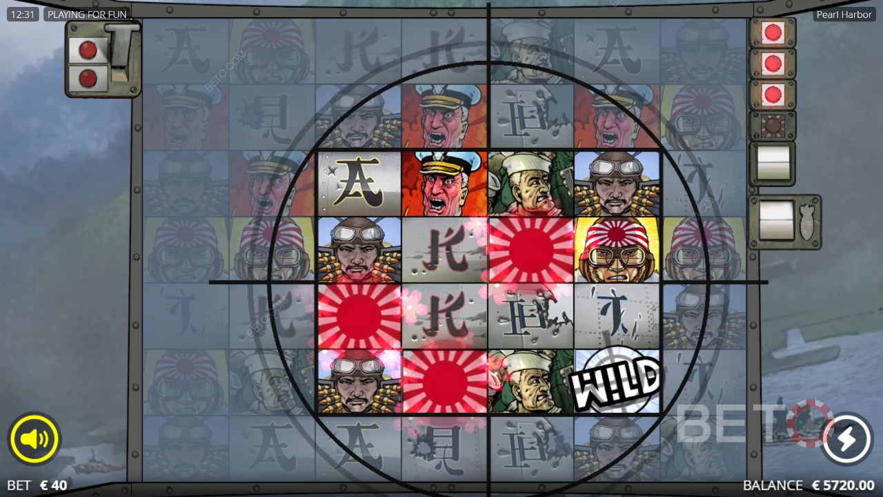 Vysvětlení bonusových funkcí v Pearl Harbor od Nolimit City