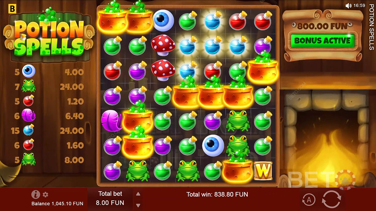 Lektvar kouzel Recenze podle BETO Slots