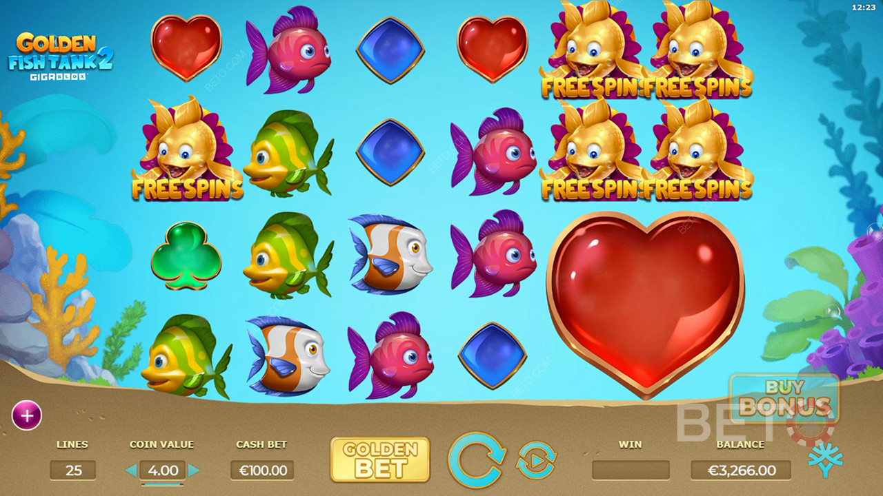 Golden Fish Tank 2 Gigablox Recenze podle BETO Slots