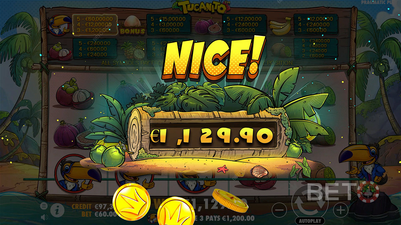 Vyhrajte 1 000x svou sázku ve hře Tucanito Slot Online!