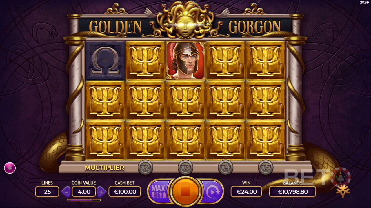 Golden Gorgon Recenze podle BETO Slots