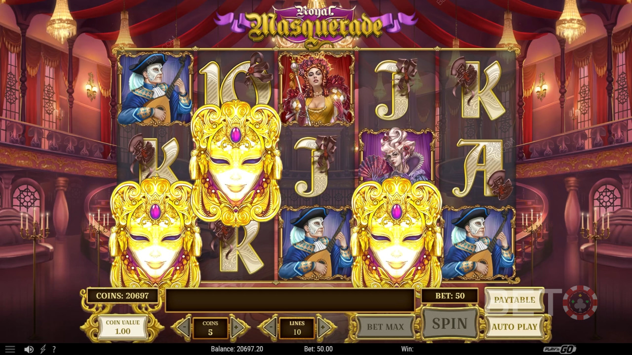 Recenze hry Royal Masquerade od BETO Slots