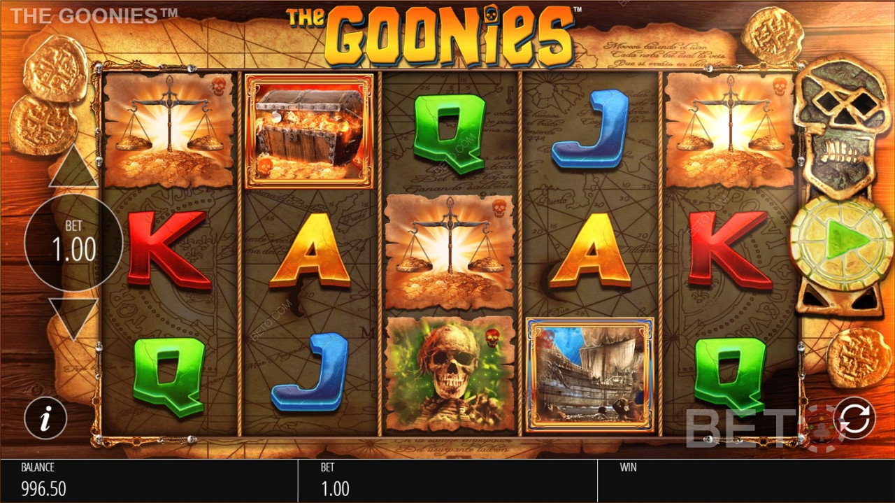 The Goonies od Blueprint Gaming - zažijte více než 7 náhodných bonusových funkcí na slotu