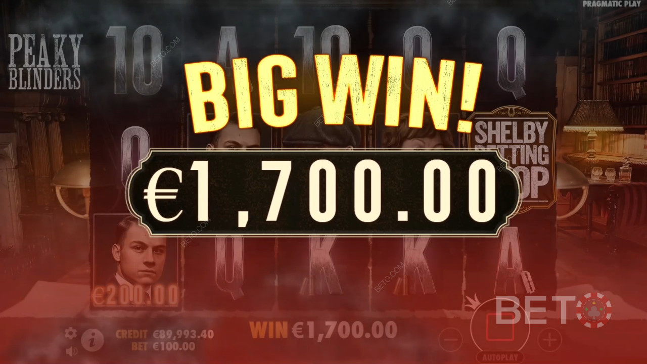 Vyhrajte 2 022násobek své sázky ve video automatu Peaky Blinders!