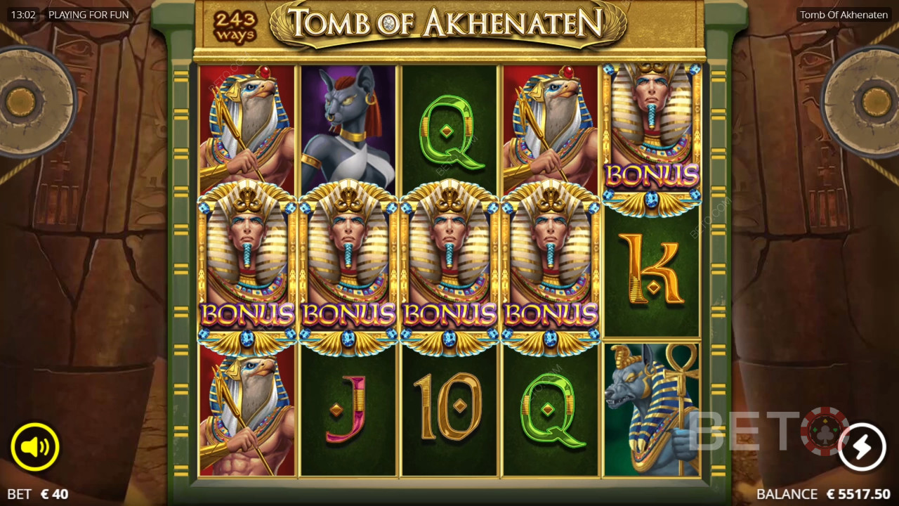 Tomb of Akhenaten Recenze podle BETO Slots
