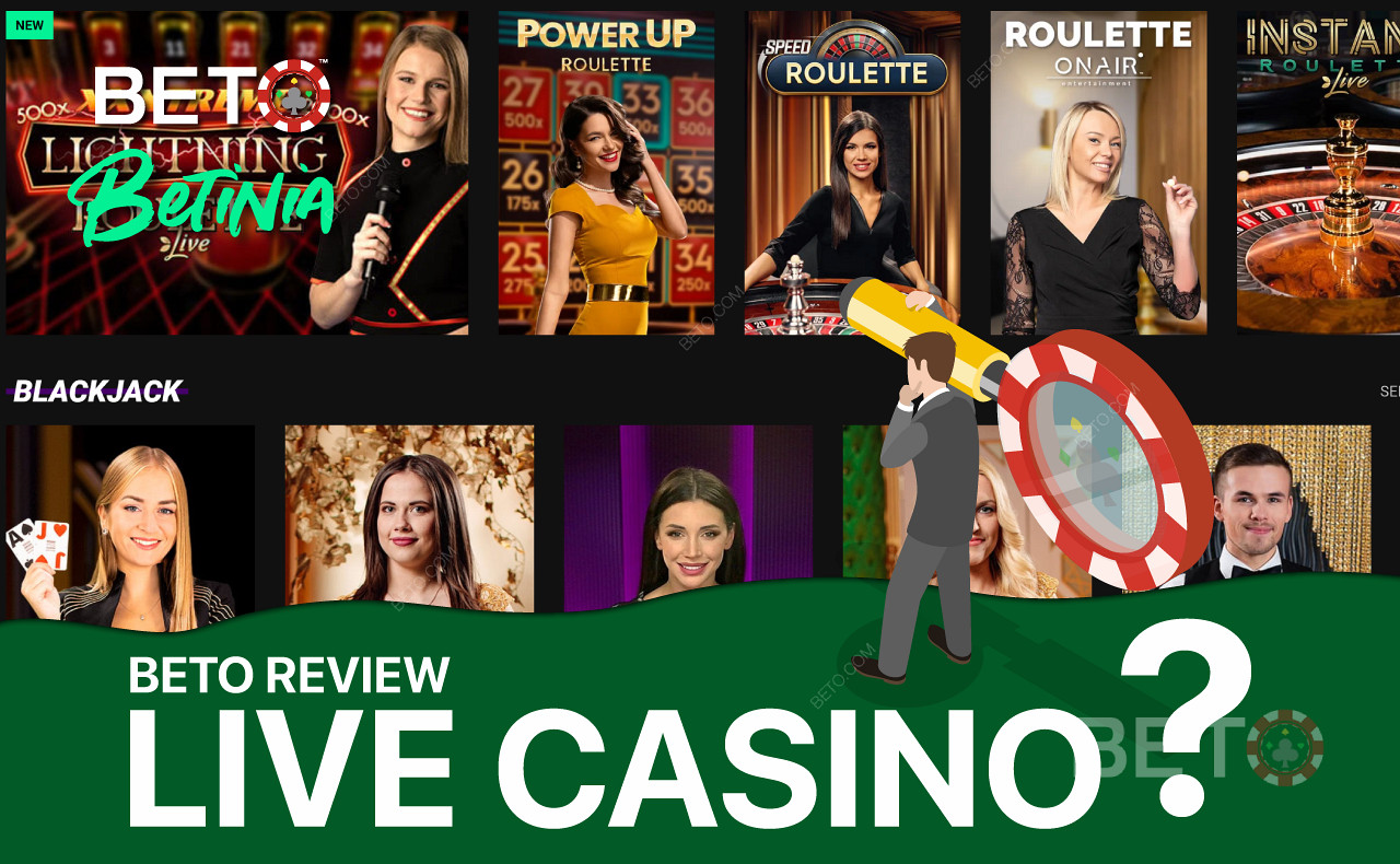 Užijte si úžasnou sbírku živých kasinových her