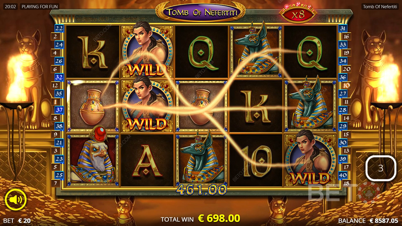 Hrobka Nefertiti Recenze podle BETO Slots