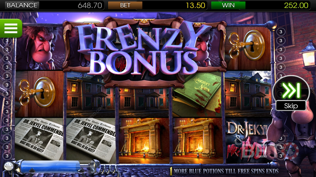 Dr. Jekyll & pan Hyde Recenze podle BETO Slots
