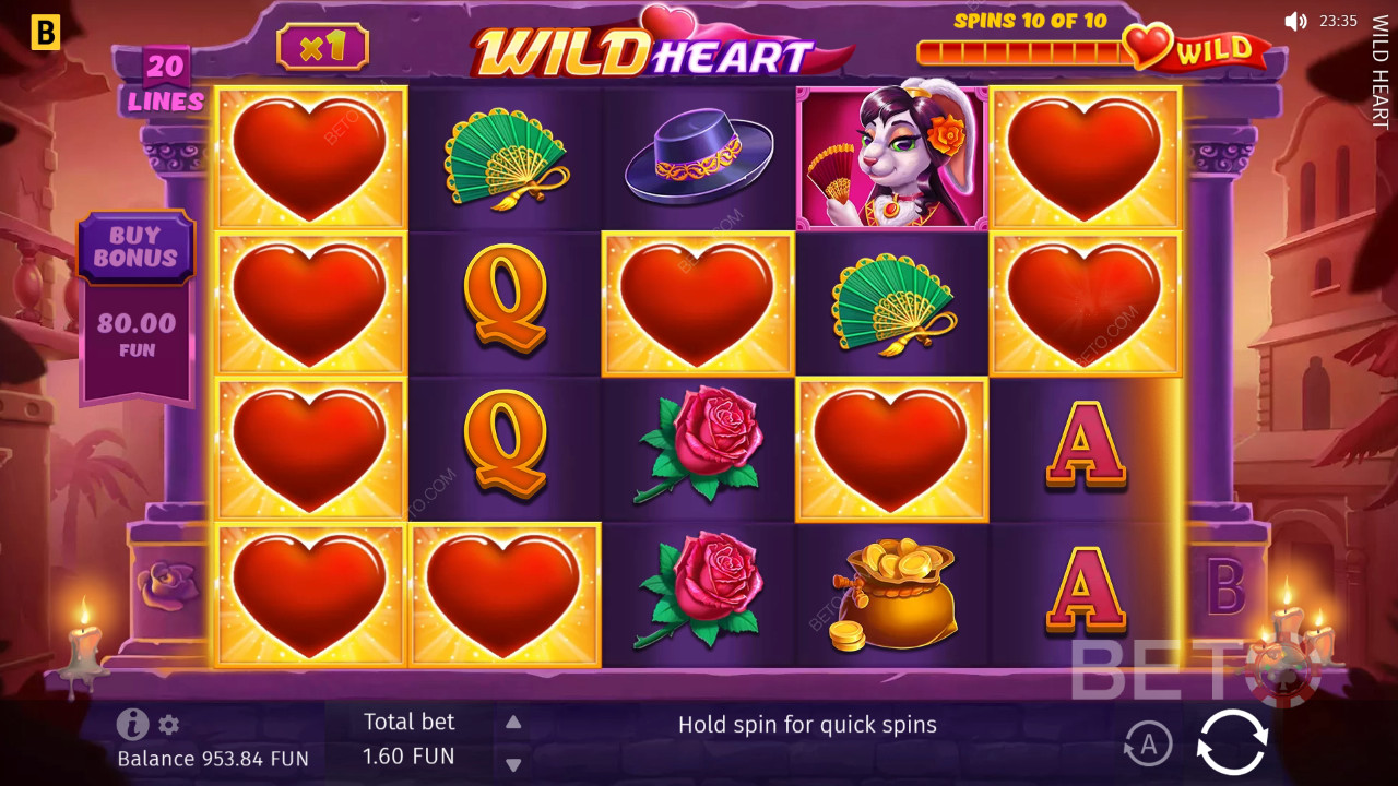 Wild Heart Recenze podle BETO Slots