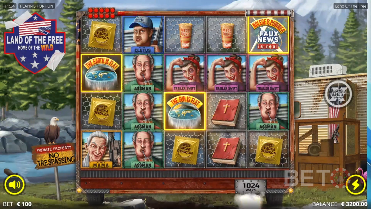 Land of the Free Recenze podle BETO Slots