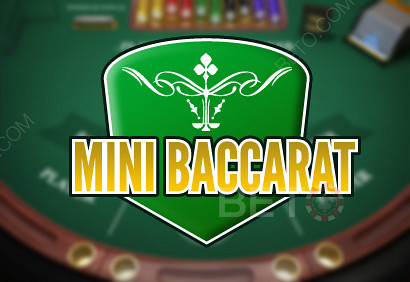 mini baccarat je verze této hry, se kterou se často setkáváte.