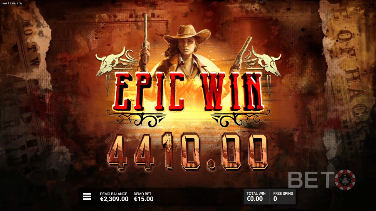 Vyhrajte 15 000x svou sázku ve slotu 2 Wild 2 Die!