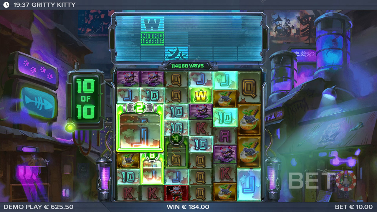 Gritty Kitty of Nitropolis Recenze podle BETO Slots