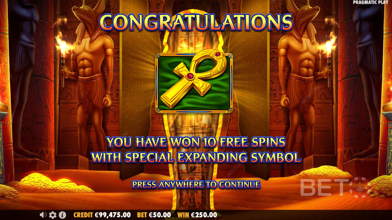 Vyhrajte 5 000x svou sázku ve hře Ancient Egypt Classic Slot Online!