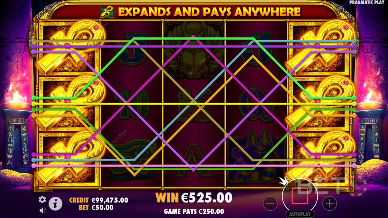 Vysvětlení bonusových funkcí ve hře Ancient Egypt Classic by Pragmatic Play