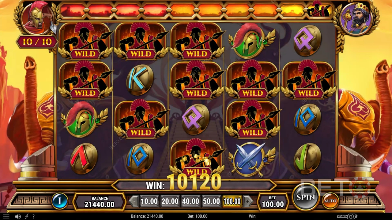 Neporažený Xerxes Recenze podle BETO Slots