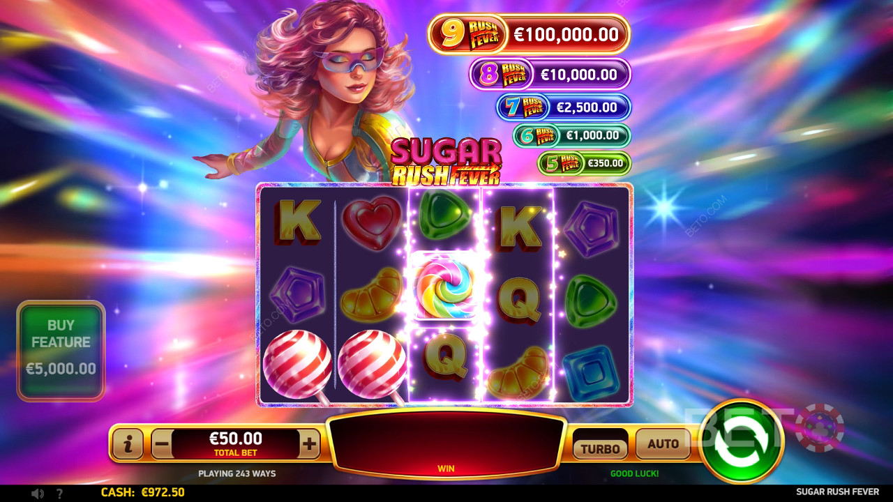 Jak hrát hru Sugar Rush Fever od společnosti RubyPlay?