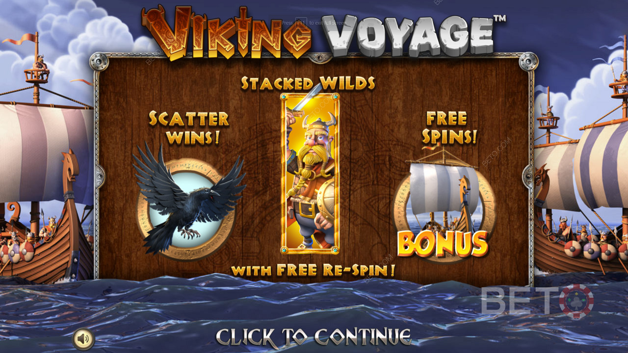 Ve slotu Viking Voyage si můžete užít několik silných bonusových funkcí a roztočení zdarma.