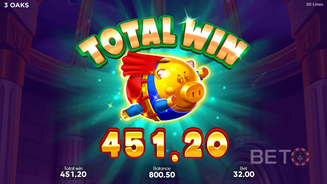 Vyhrajte 6 750x svou sázku v online automatu Super Sticky Piggy!