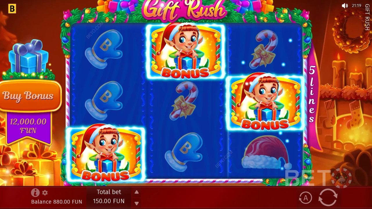 Gift Rush Recenze podle BETO Slots