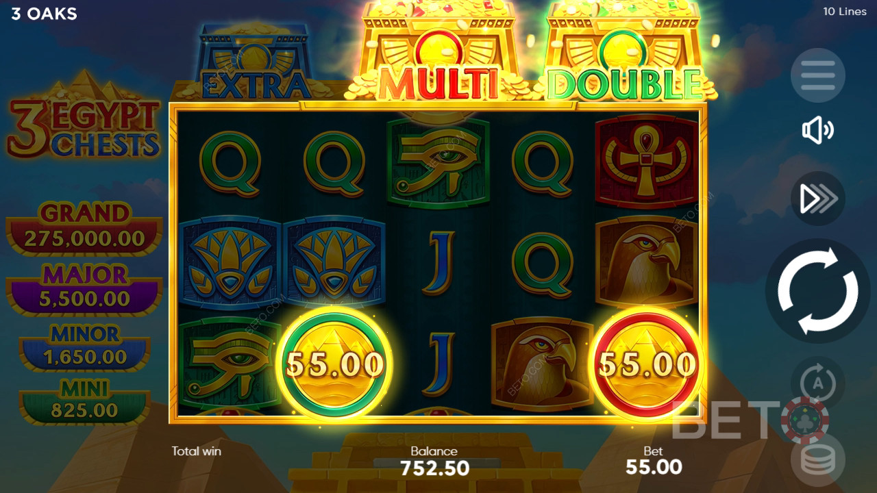 3 Egypt Chests Recenze podle BETO Slots