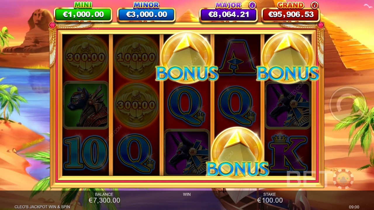 Cleo's Jackpot Win & Spin Hrát Zdarma