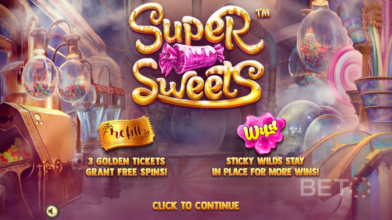 Úvodní obrazovka programu Super Sweets