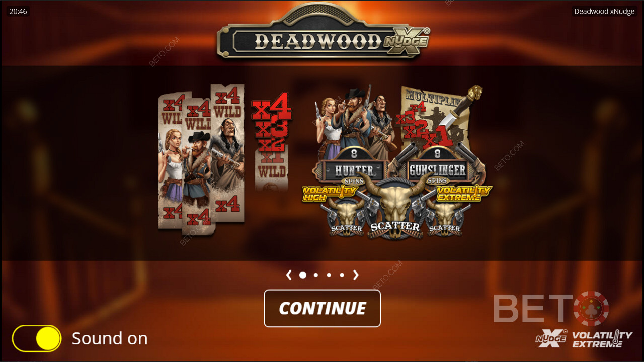 Deadwood je výherní automat XNudge od společnosti Nolimit City