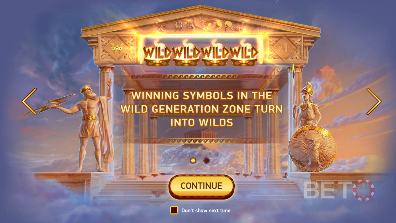Všechny symboly, které se podílejí na výhře v zóně Wild Generation, se stanou symboly Wild.