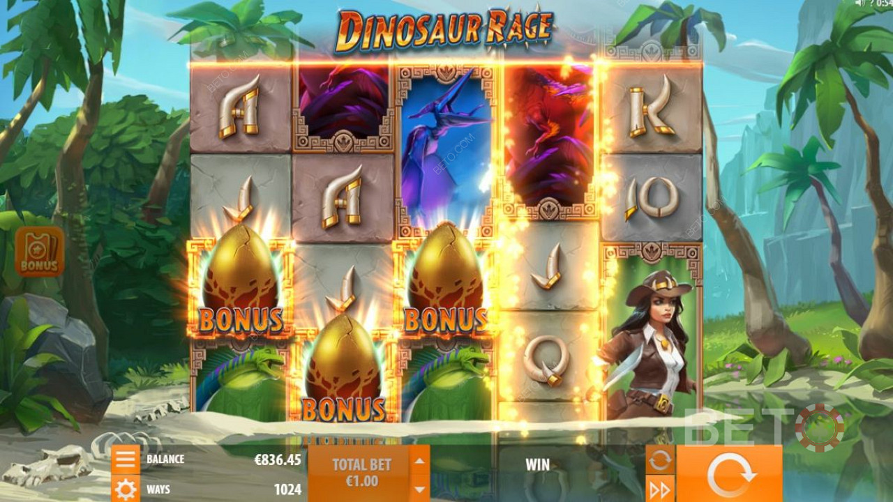 Speciální bonusy hry Dinosaur Rage