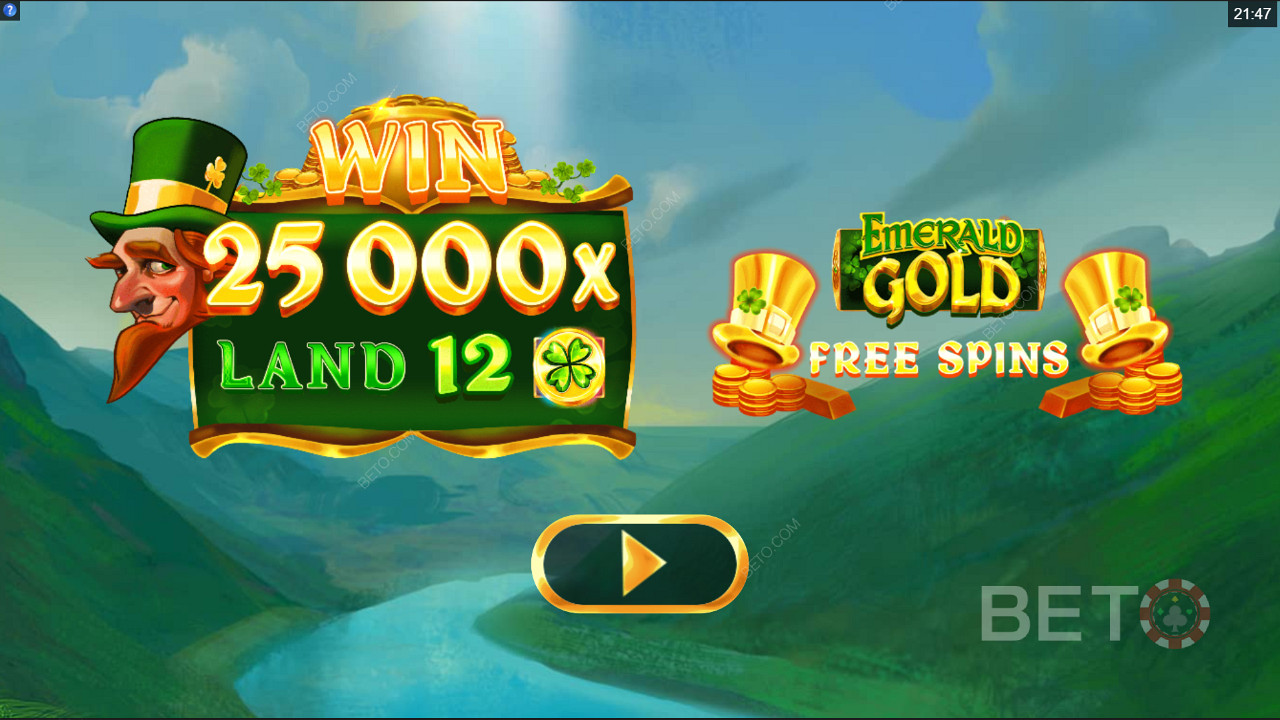Vyhrajte 25 000x svou sázku ve výherním automatu Emerald Gold