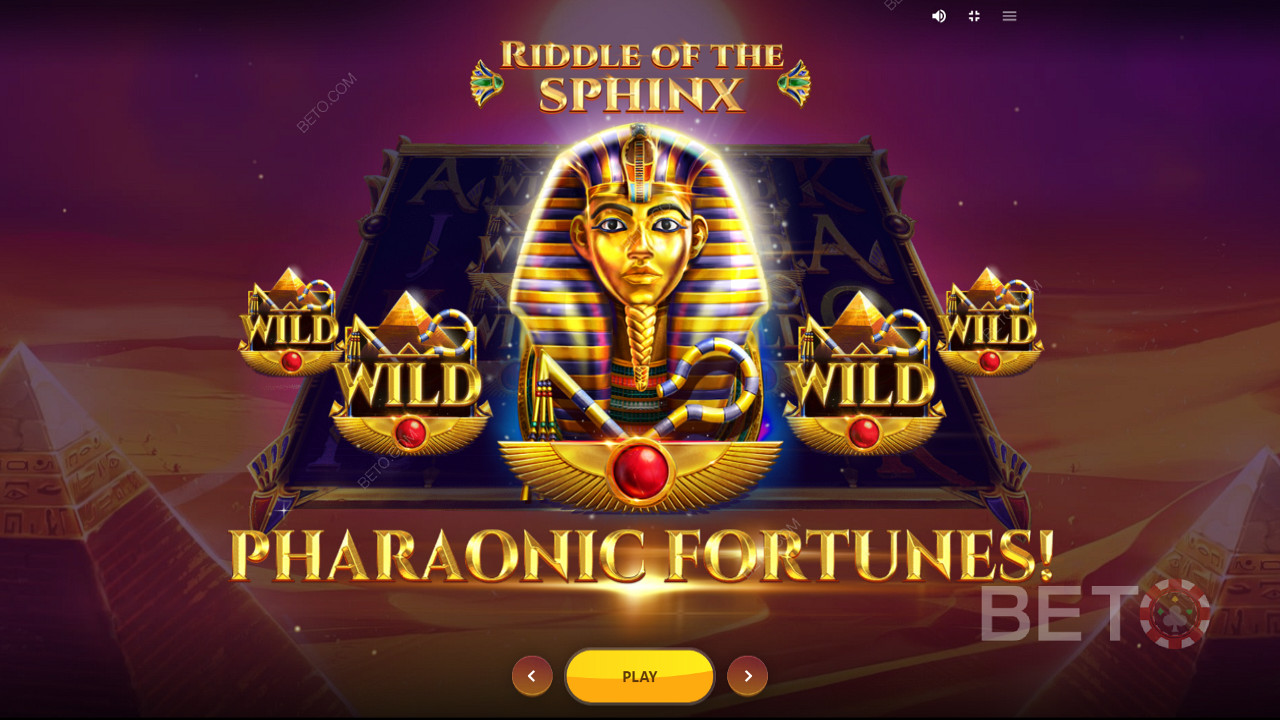 Speciální bonus Pharaonic Fortunes ve hře Riddle Of The Sphinx