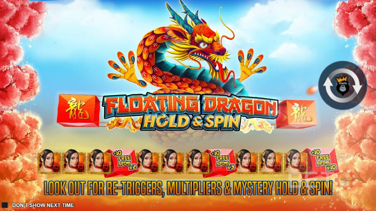 Úvodní obrazovka hry Floating Dragon