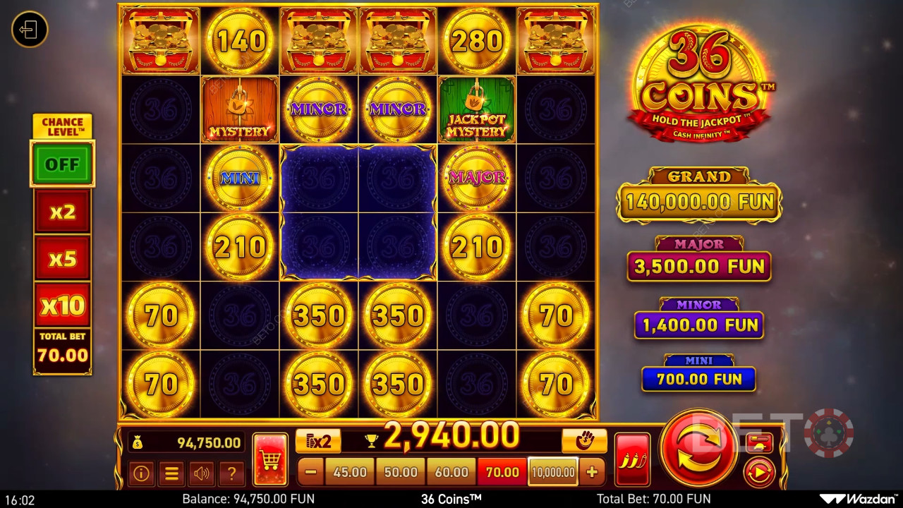 Verdikt pro 36 Coins Online Slot