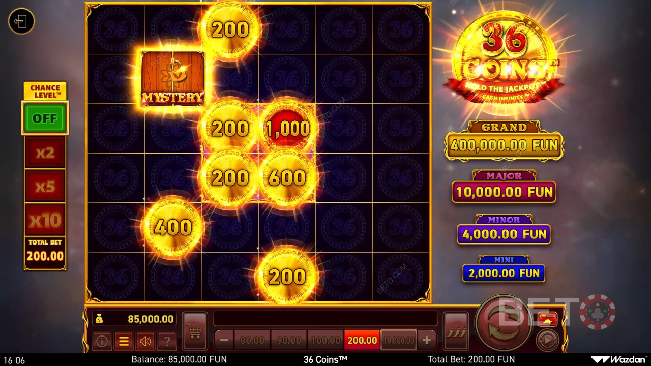 36 mincí Recenze podle BETO Slots