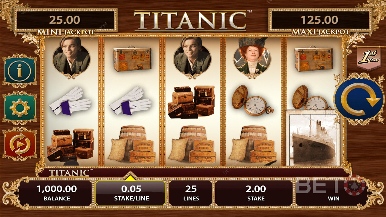 Užijte si velké dobrodružství v online slotu Titanic v jednom z doporučených online kasin BETO.