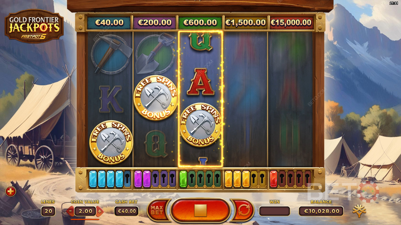 Gold Frontier Jackpots FastPot5 Hrát Zdarma