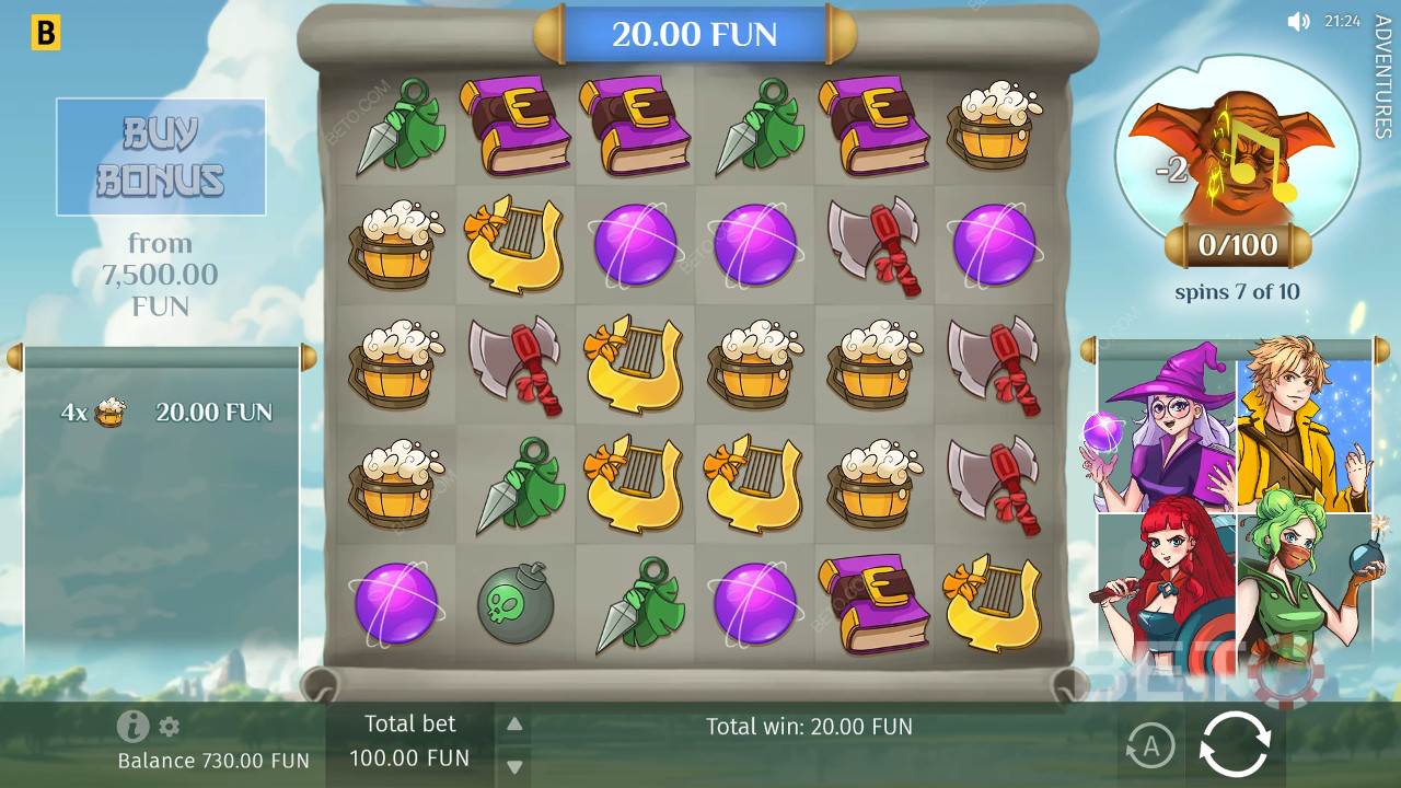Dobrodružství Recenze podle BETO Slots
