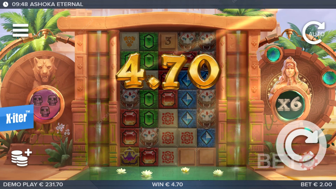 Vysvětlení bonusových funkcí v Ashoka Eternal od ELK Studios