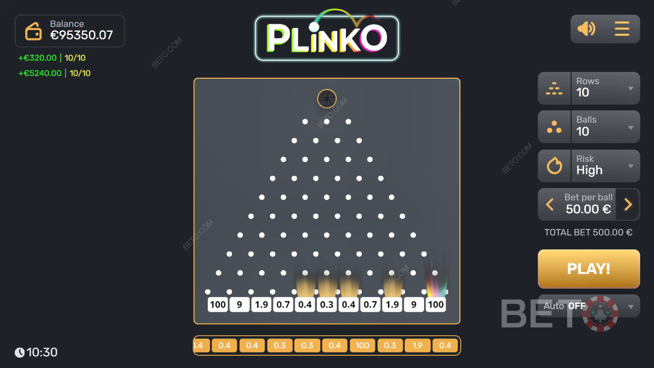 Plinko (Gaming Corps) Hrát Zdarma